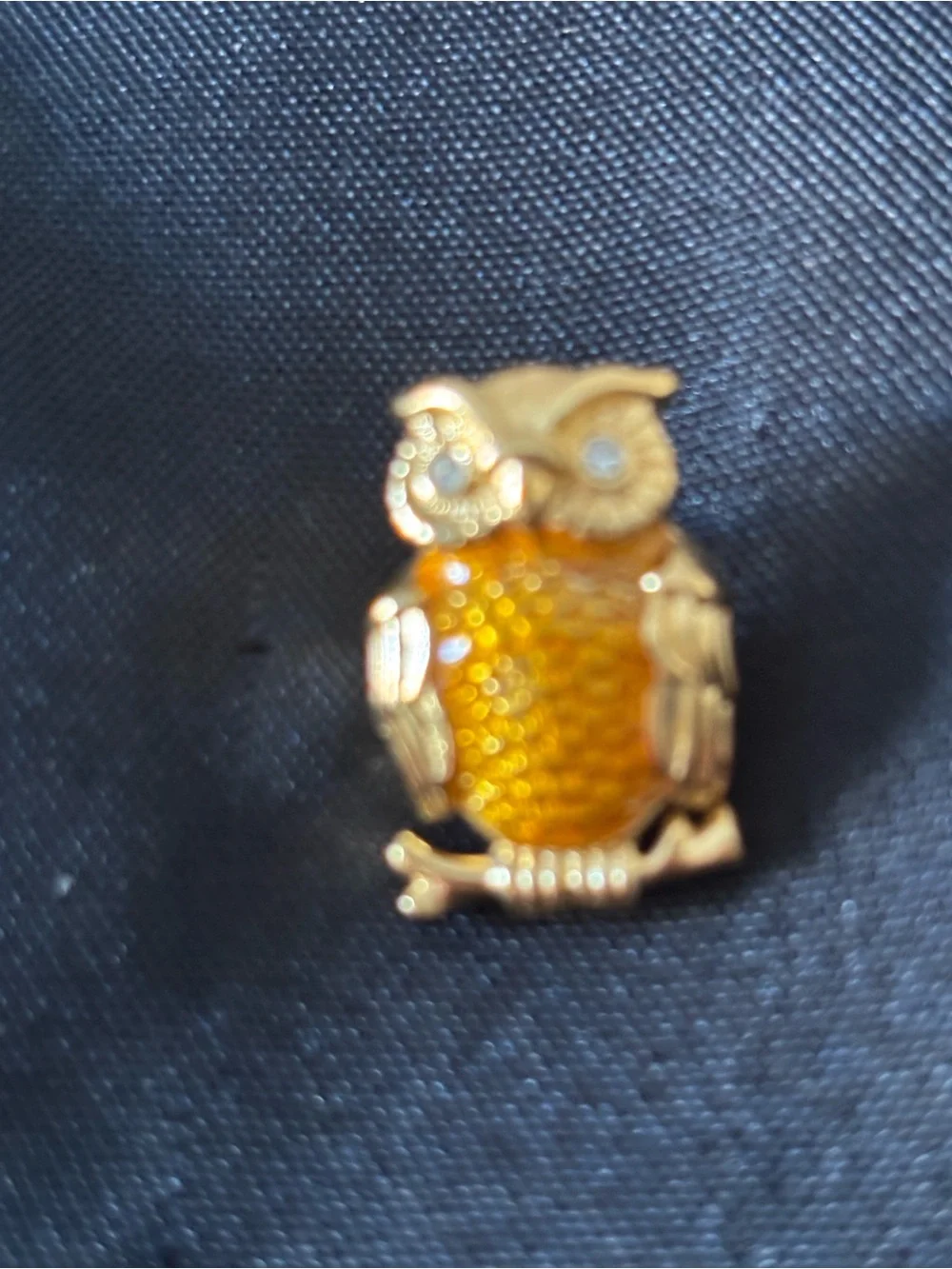 Assorted Gold-Tone Animal Brooches - Owl, Turtle & Mouse Set